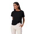 Monari Dames Top 409702 Zwart dessin