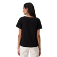 Monari Dames Top 409702 Zwart dessin