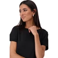 Monari Dames Top 409702 Zwart dessin