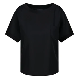 Monari Dames Top 409702 Zwart dessin