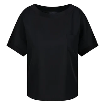 Monari Dames Top 409702 Zwart dessin