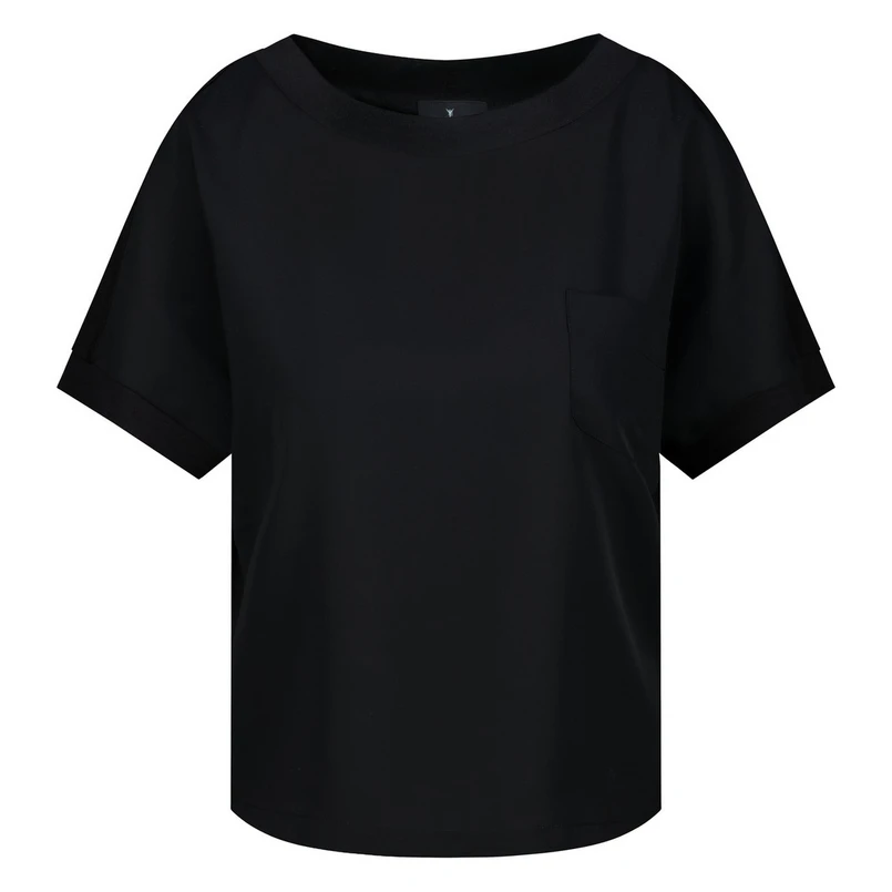 Monari Dames Top 409702 Zwart dessin