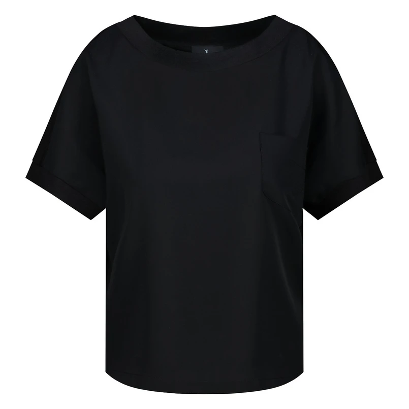 Monari Dames Top 409702 Zwart dessin