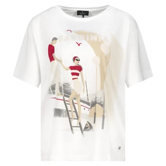 Monari Dames Top 409727 Ecru