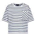 Monari Dames Top 409781 Blauw dessin
