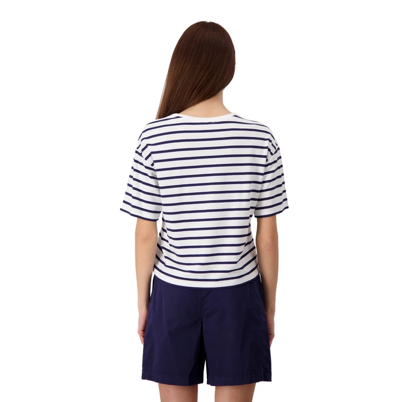 Monari Dames Top 409781 Blauw dessin