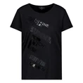 Monari Dames Top 409786 Zwart dessin