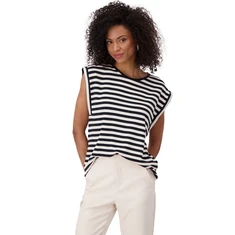 Monari Dames Top 409882 Zwart dessin