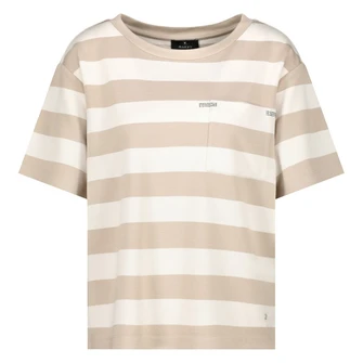 Monari Dames Top 409902 Bruin dessin