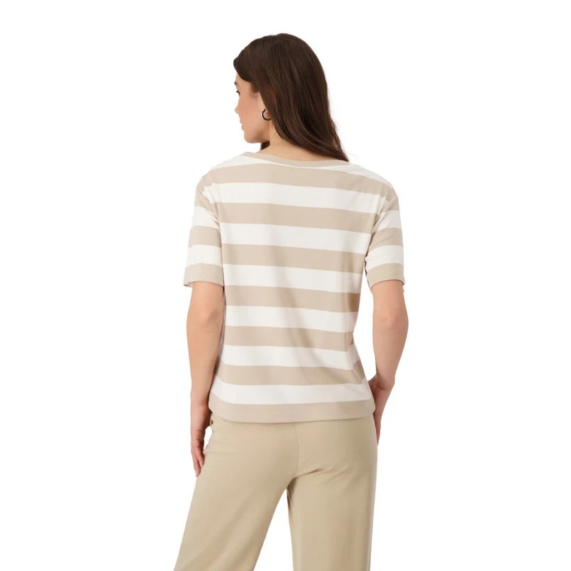 Monari Dames Top 409902 Bruin dessin