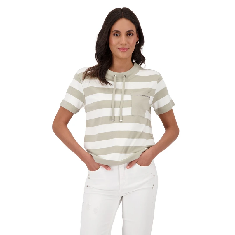 Monari Dames Top 409921 Bruin dessin