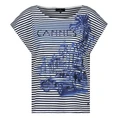 Monari Dames Top 410022 Blauw dessin
