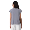 Monari Dames Top 410022 Blauw dessin