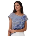 Monari Dames Top 410022 Blauw dessin