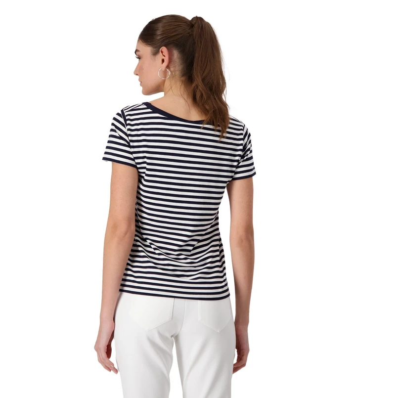 Monari Dames Top 410032 Blauw dessin