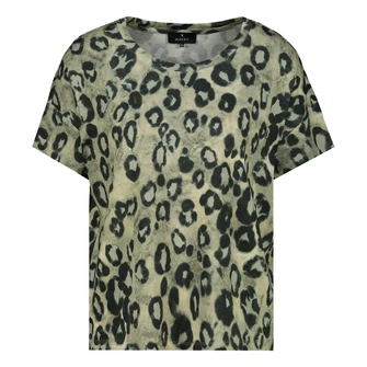 Monari Dames Top 410065 Bruin dessin