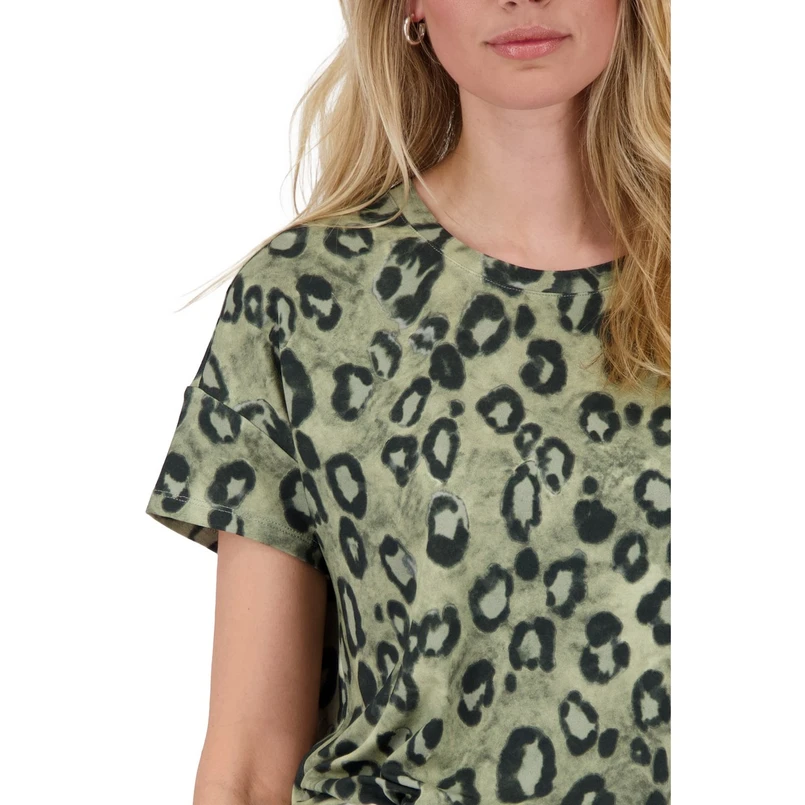 Monari Dames Top 410065 Bruin dessin