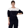 Monari Dames Trui 409242 Midden blauw