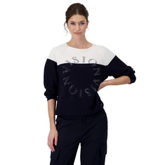 Monari Dames Trui 409242 Midden blauw