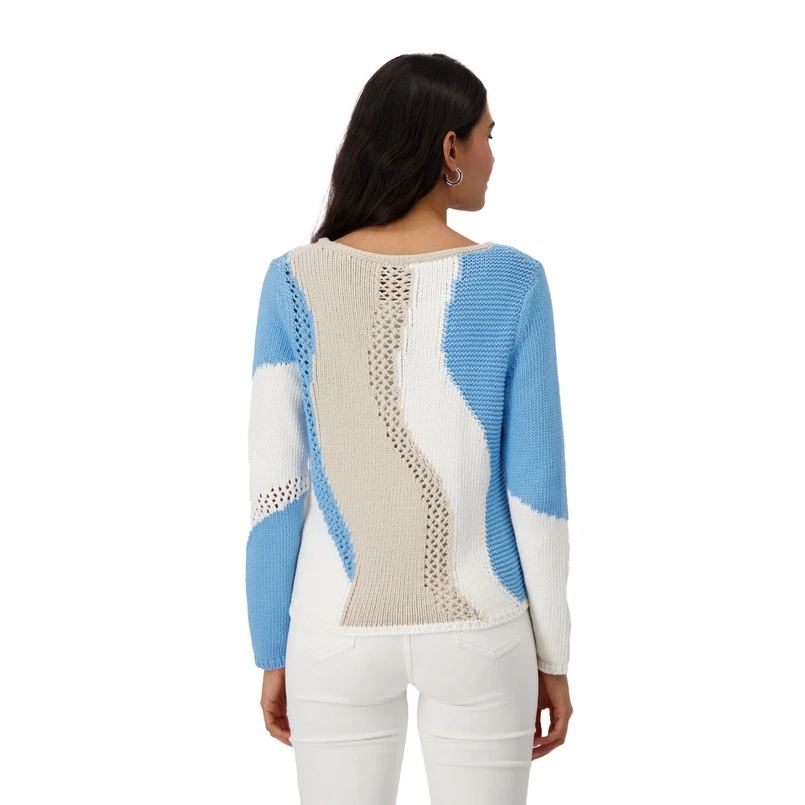 Monari Dames Trui 409276 Bleu