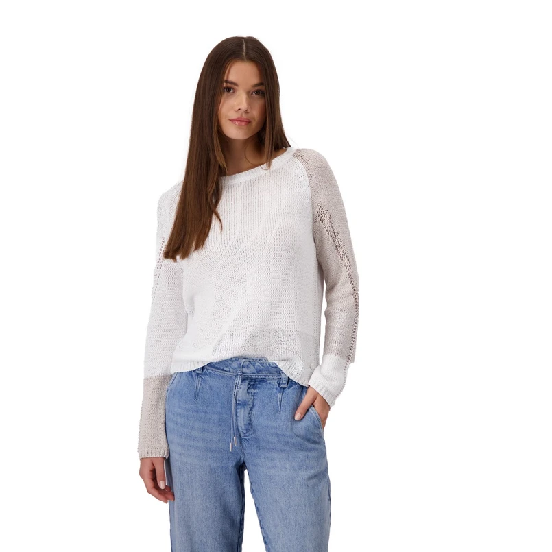 Monari Dames Trui 409302 OFF-WHITE