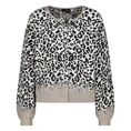 Monari Dames Vest 808993 Zwart dessin