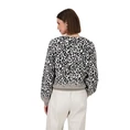 Monari Dames Vest 808993 Zwart dessin