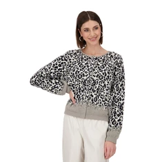 Monari Dames Vest 808993 Zwart dessin