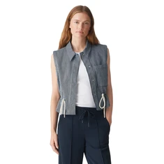 Opus Dames Blazer 10385112988315 Mid blue denim