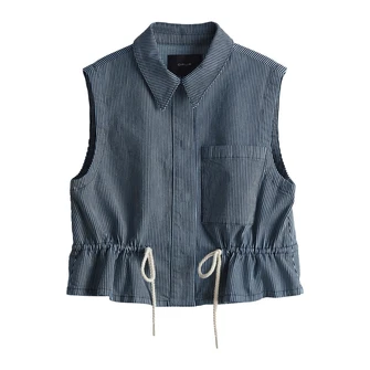 Opus Dames Blazer 10385112988315 Mid blue denim