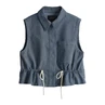 Opus Dames Blazer 10385112988315 Mid blue denim