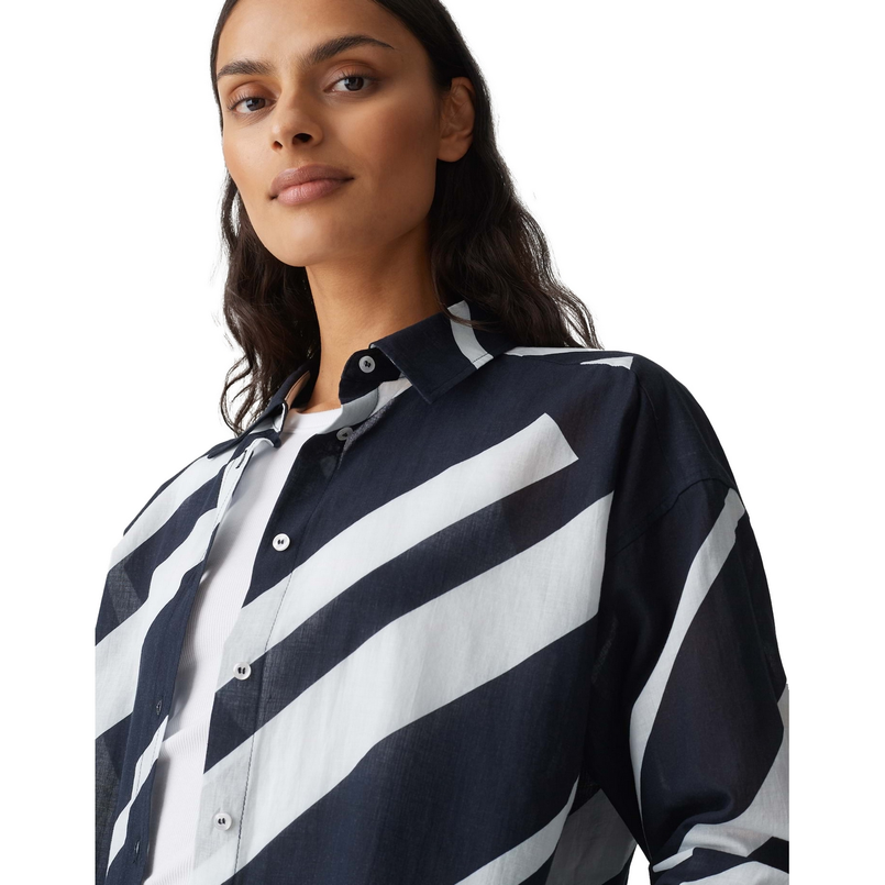 Opus Dames Blouse 10157212974100 Kobalt