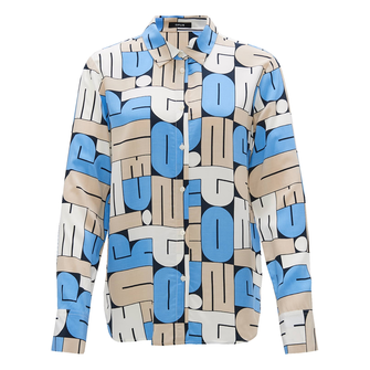 Opus Dames Blouse 10348912719306 Bleu