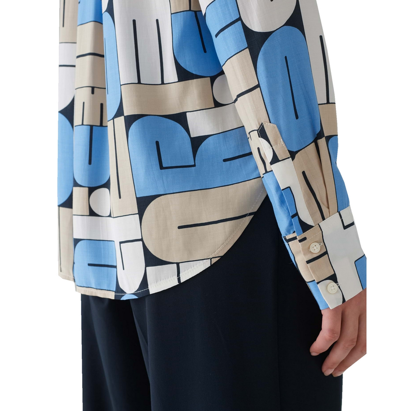 Opus Dames Blouse 10348912719306 Bleu