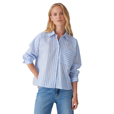 Opus Dames Blouse 10349312733100 Bleu