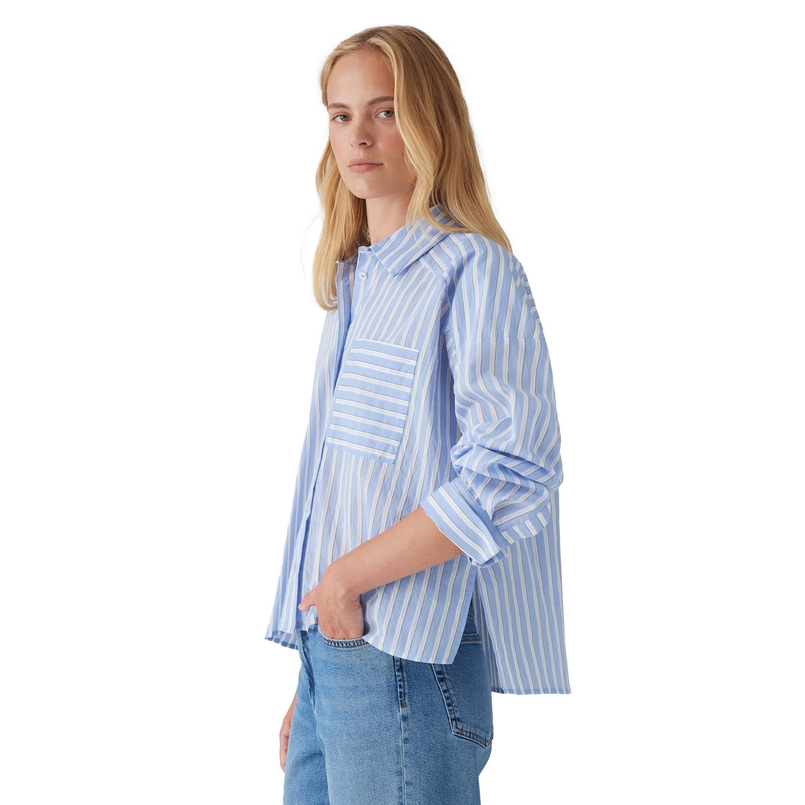 Opus Dames Blouse 10349312733100 Bleu