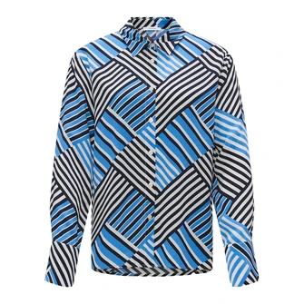 Opus Dames Blouse 10370612886323 Bleu