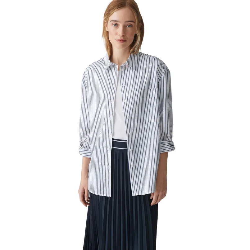 Opus Dames Blouse 10371212892100 Kobalt