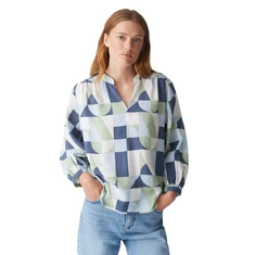 Opus Dames Blouse 10382912973315 Bleu