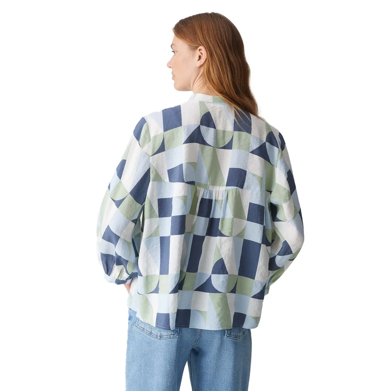 Opus Dames Blouse 10382912973315 Bleu