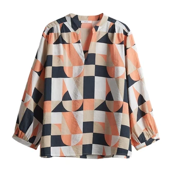 Opus Dames Blouse 10382912973315 Zalm