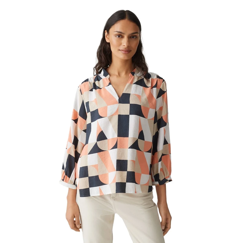 Opus Dames Blouse 10382912973315 Zalm