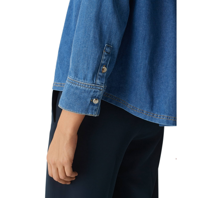 Opus Dames Blouse 10383312978315 Bleu