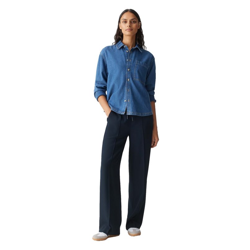 Opus Dames Blouse 10383312978315 Bleu