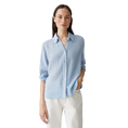 Opus Dames Blouse 10399510379100 Bleu