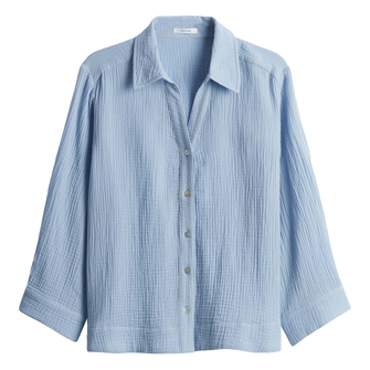 Opus Dames Blouse 10399510379100 Bleu