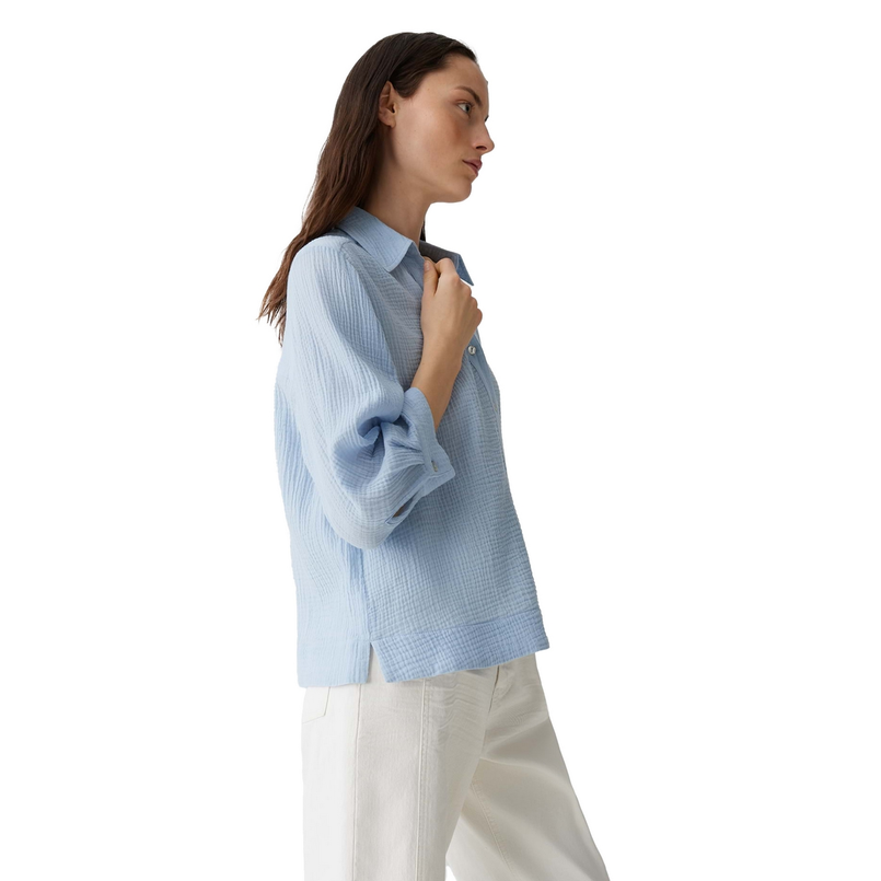 Opus Dames Blouse 10399510379100 Bleu