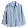 Opus Dames Blouse 10399510379100 Bleu