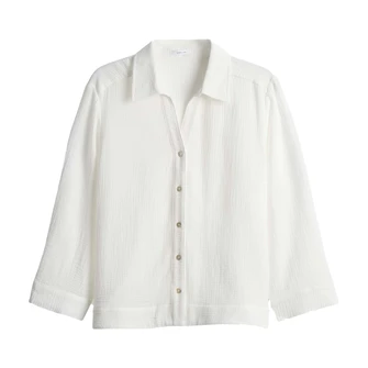 Opus Dames Blouse 10399510379100 OFF-WHITE