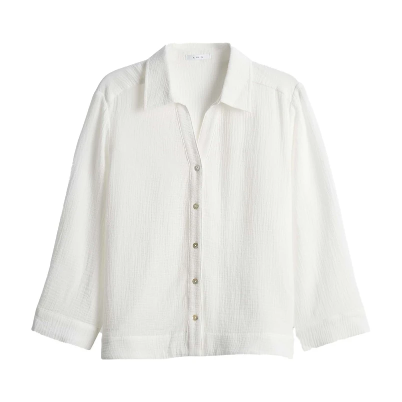 Opus Dames Blouse 10399510379100 OFF-WHITE